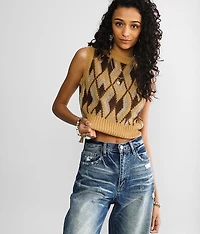 Printed Sweater Vest