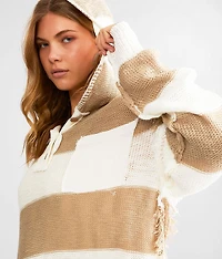 Hooded Henley Sweater