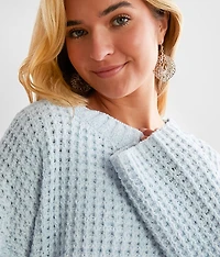 Chenille Cropped Sweater