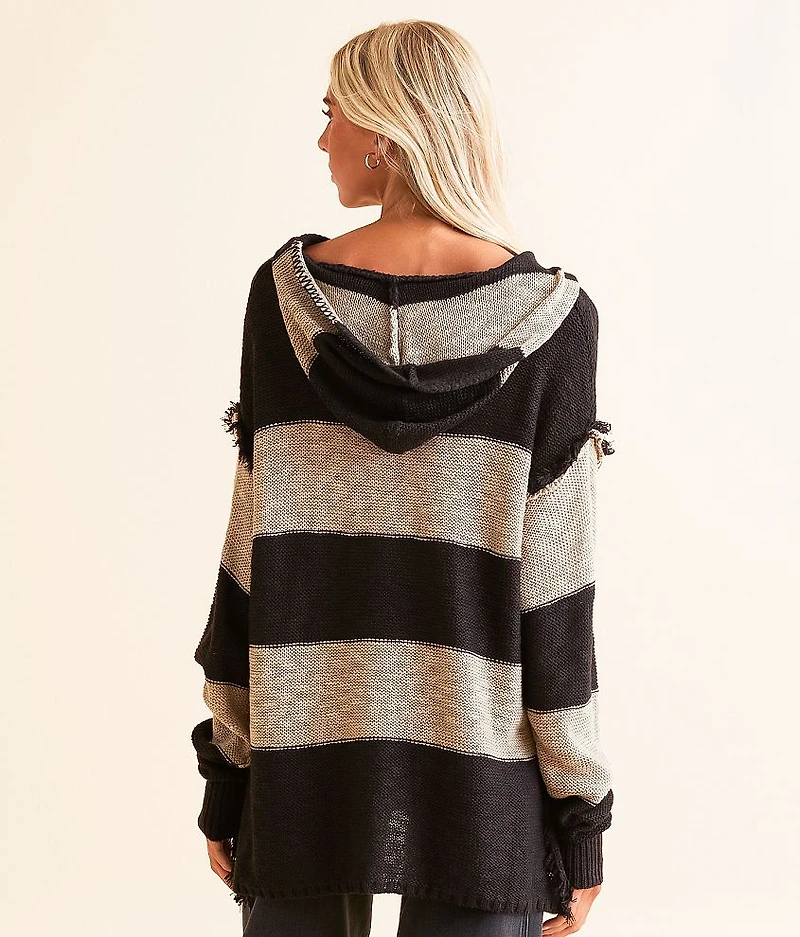 Hooded Henley Sweater