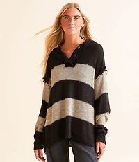 Hooded Henley Sweater