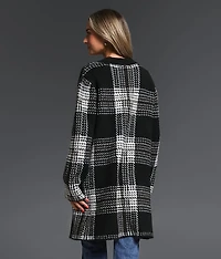 Jacquard Flyaway Cardigan Sweater