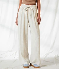Resort Edit - Wide Leg Linen Blend Pant