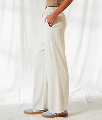 Resort Edit - Wide Leg Linen Blend Pant