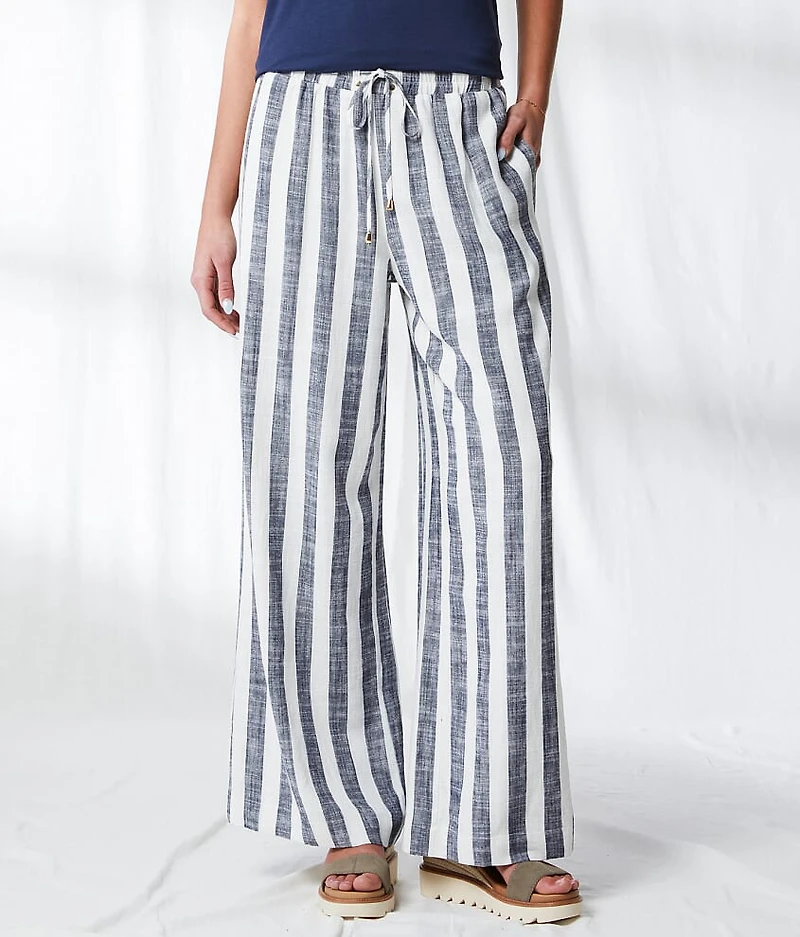 Resort Edit - Striped Wide Leg Pant
