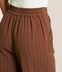 Striped Wide Leg Trouser Pant