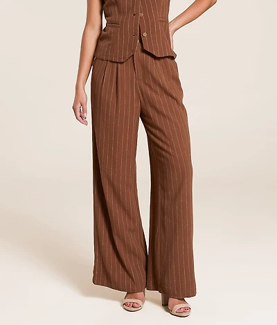 Striped Wide Leg Trouser Pant