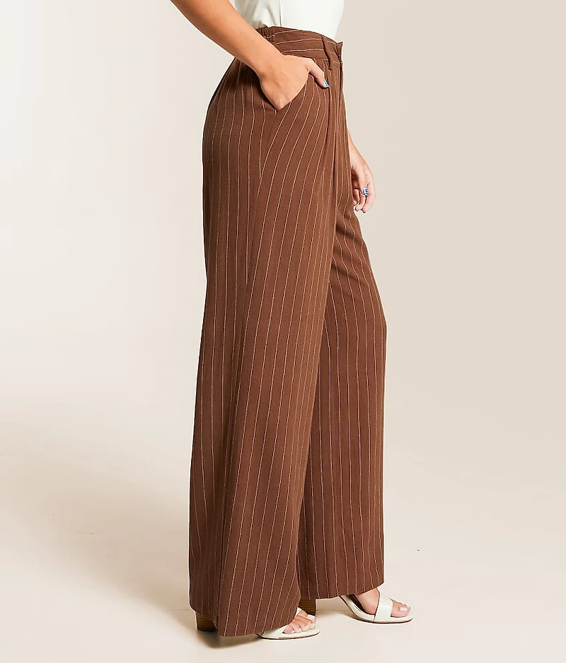 Striped Wide Leg Trouser Pant