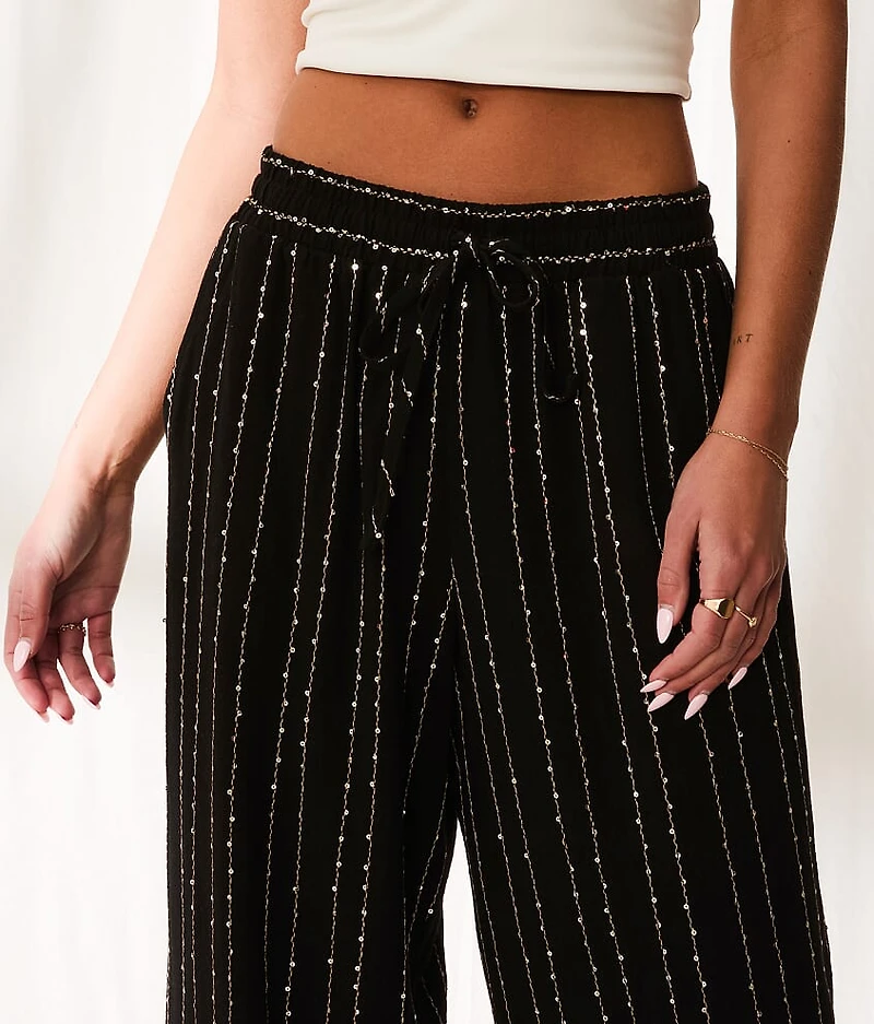 Resort Edit - Sequins Embroidered Pant