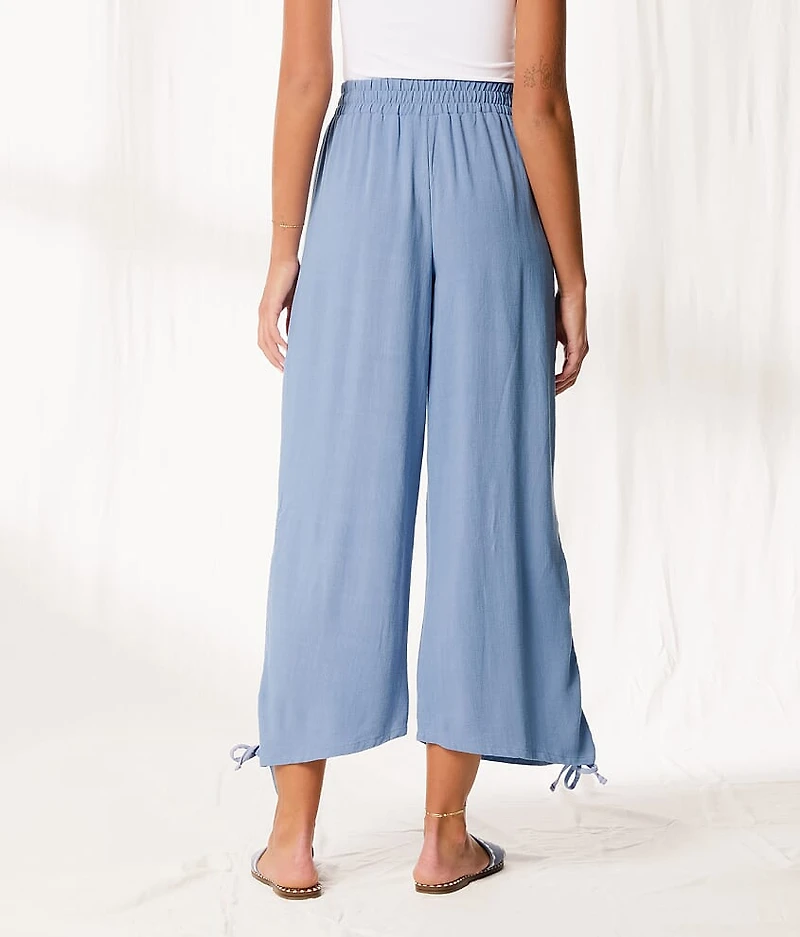 Resort Edit - Wide Leg Cinch Tie Pant