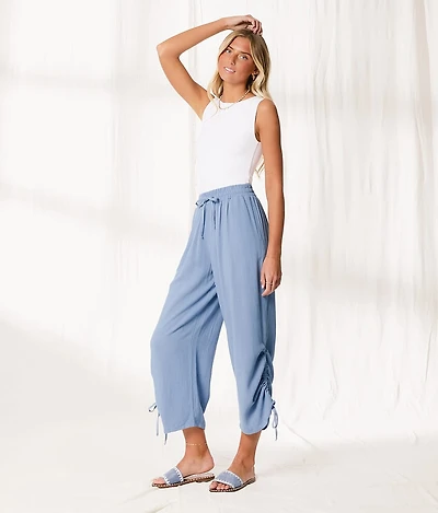 Resort Edit - Wide Leg Cinch Tie Pant