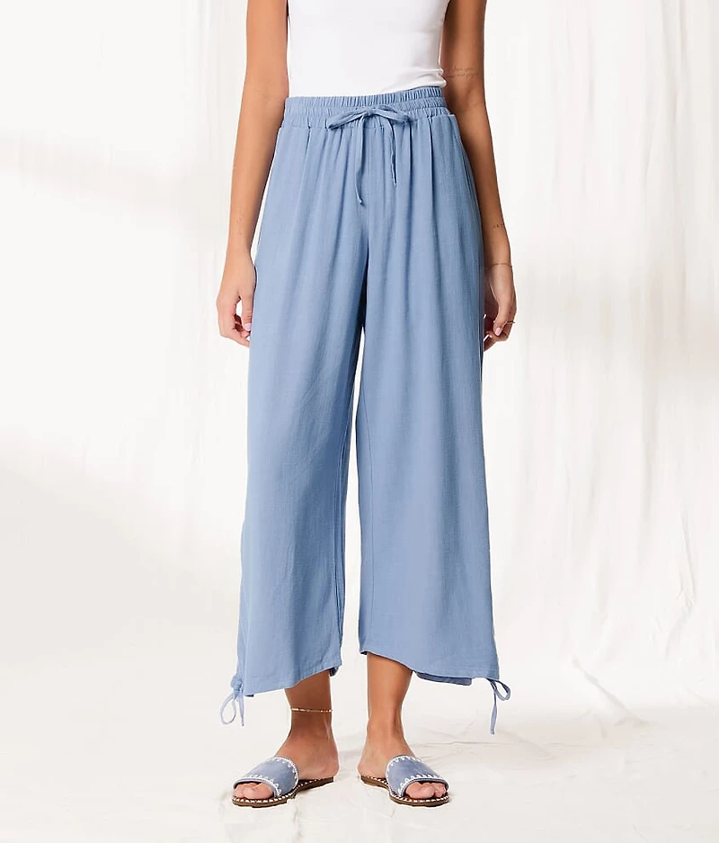 Resort Edit - Wide Leg Cinch Tie Pant