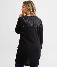 Sequin Fringe Cardigan