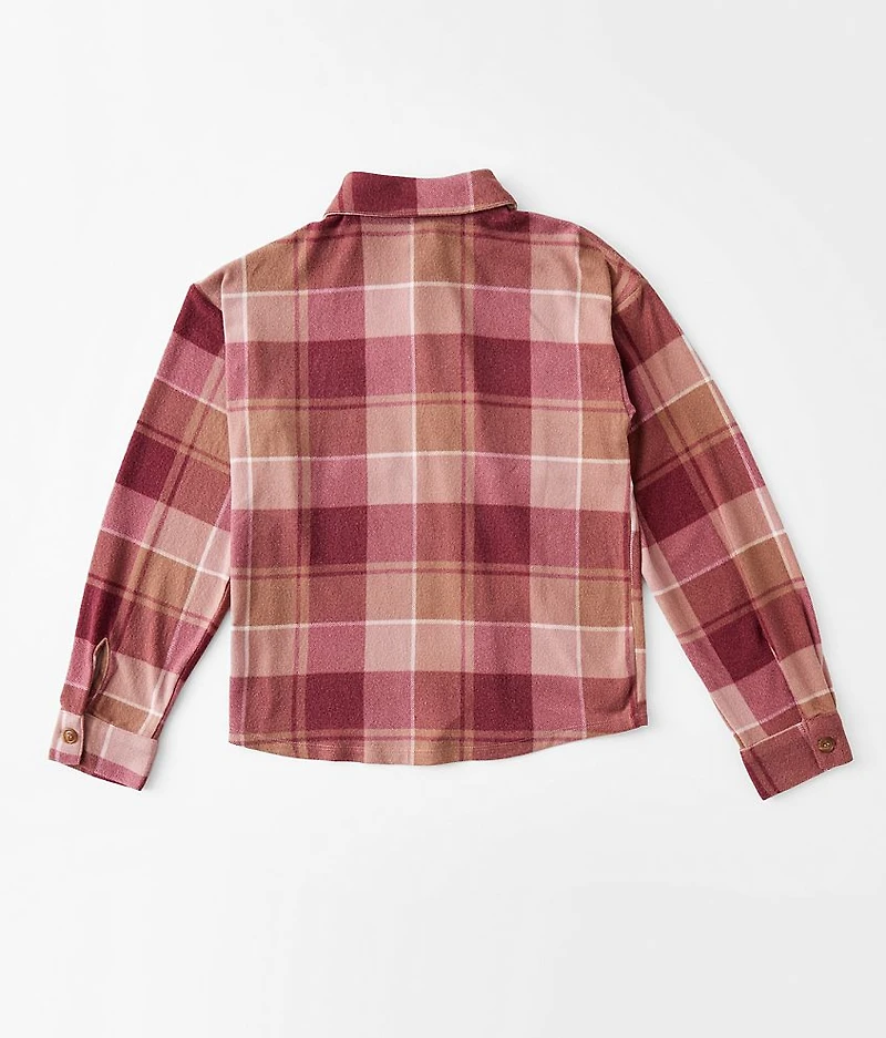 Girls - Plaid Knit Shirt