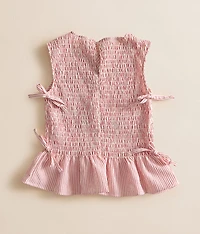 Girls - Smocked Peplum Tank Top