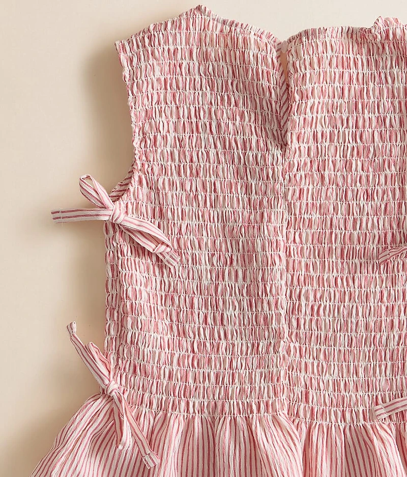 Girls - Smocked Peplum Tank Top