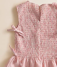 Girls - Smocked Peplum Tank Top