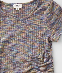 Girls - Space Dye Ribbed Top