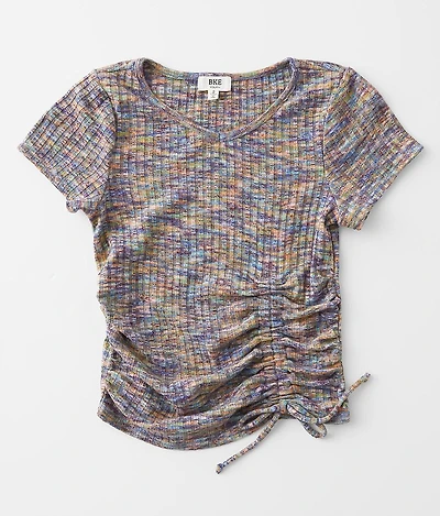 Girls - Space Dye Ribbed Top