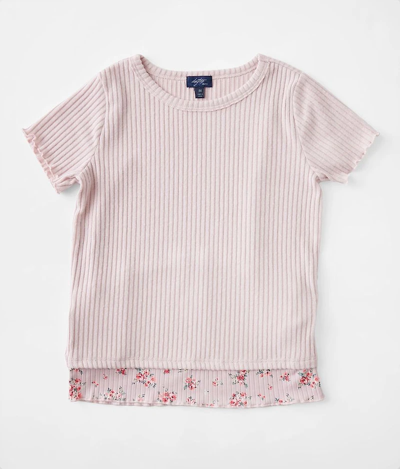 Girls - Tie Back Floral Top