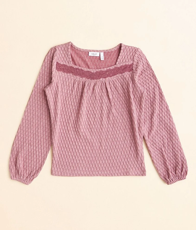 Girls - Textured Knit Top