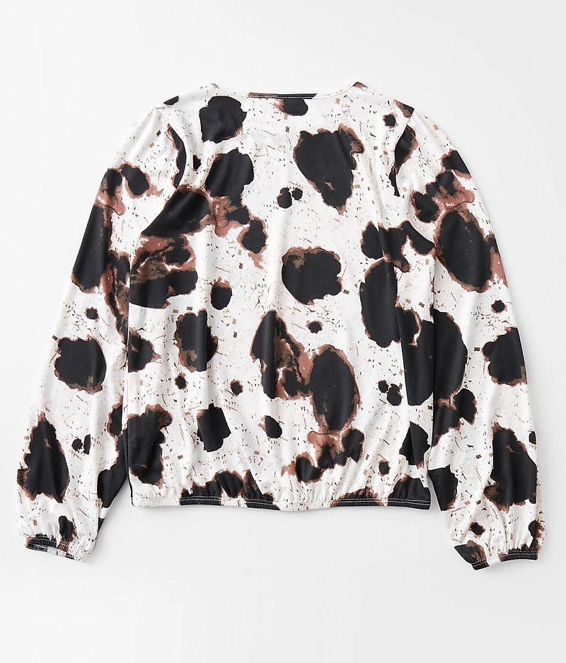 Girls - Cow Print Top
