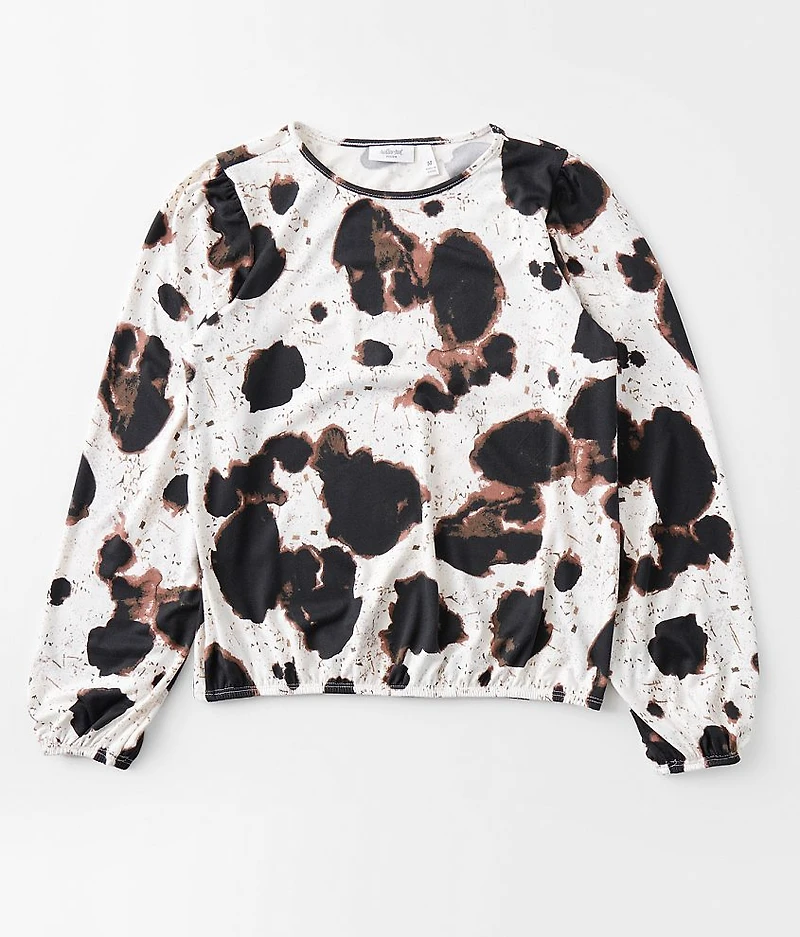 Girls - Cow Print Top