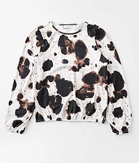Girls - Cow Print Top