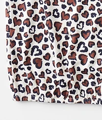 Girls - Cheetah Print Heart Top