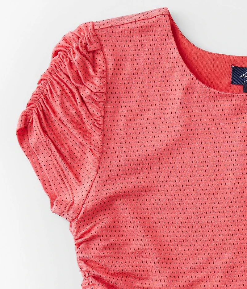 Girls - Ruched Dot Top