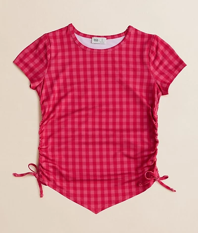 Girls - Gingham Hanky Top
