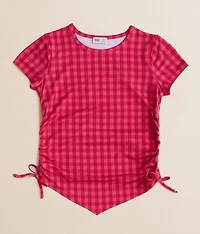 Girls - Gingham Hanky Top