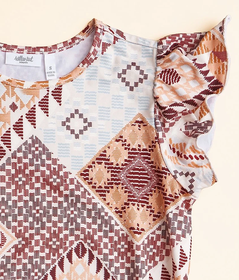 Girls - Ruffle Knit Top