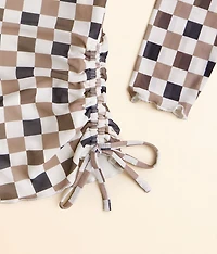 Girls - Checkered Mesh Top