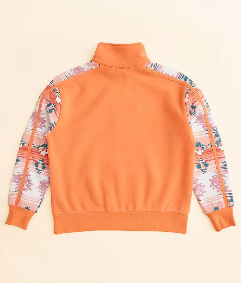 Girls - Quarter Zip Southwestern Pullover