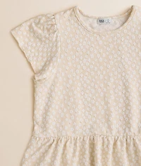 Girls - Textured Floral Top