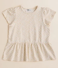 Girls - Textured Floral Top
