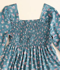 Girls - Floral Smocked Top
