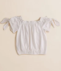 Girls - Crochet Off The Shoulder Top