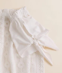 Girls - Crochet Off The Shoulder Top