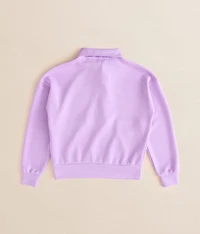 Girls - Floral Trim Pullover