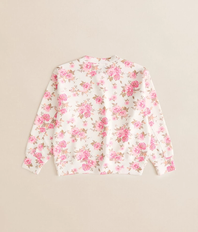 Girls - Floral Pullover