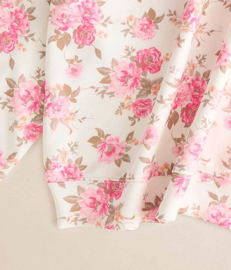 Girls - Floral Pullover