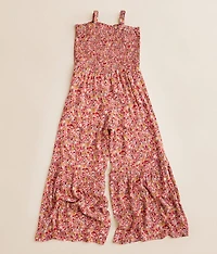 Girls - Floral Jumpsuit