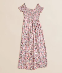 Girls - Floral Maxi Romper