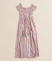 Girls - Floral Maxi Romper