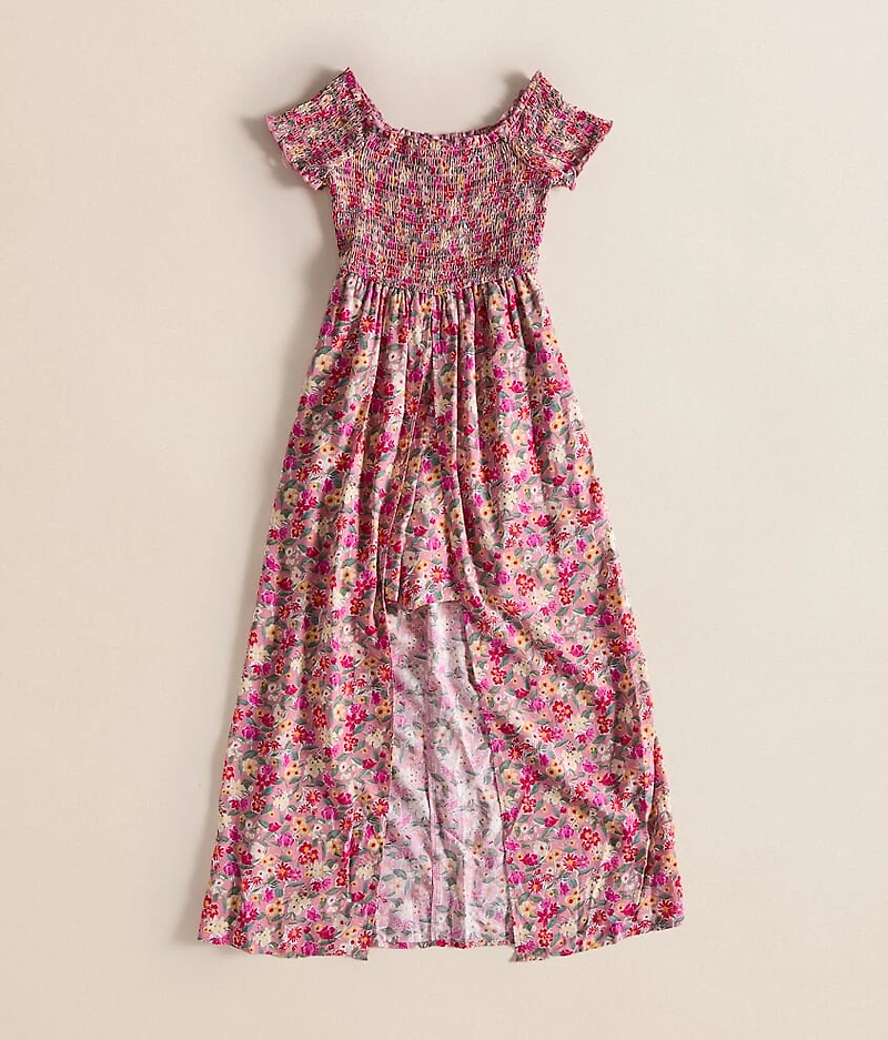 Girls - Floral Maxi Romper