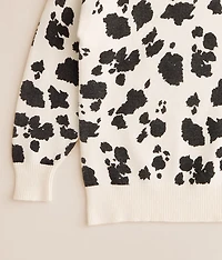 Girls - Cow Print Sweater