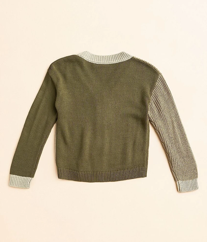 Girls - Cable Knit Cardigan Sweater