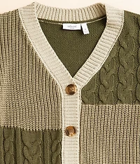 Girls - Cable Knit Cardigan Sweater
